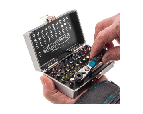 Набор бит и магнитный адаптер (33 предмета) GROSS 11365