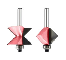 Набор фрез для сращивания Угол (38.4x25.4x70 мм; хв-к 8 мм) PROCUT 336821P/337821P