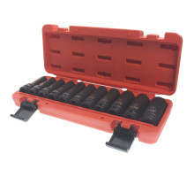 Набор головок торцевых глубоких ударных (11 шт; 10-24 мм; 12-гранные; 1/2") JTC-J411P