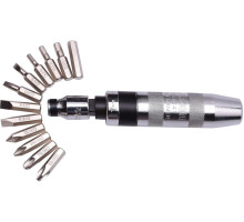 Набор HARDEN с ударно-поворотной отверткой и битами CRV, 14 предметов. 550641