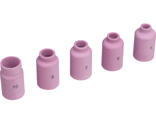 Набор керамических сопел для газовой линзы № 5, 6, 7, 8, 10 Denzel 93659
