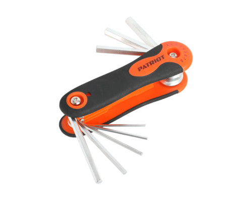 Набор ключей PATRIOT SKH-8F, шестигранные складные, 2-2.5-3-4-5-6-7-8мм, CRV, 8-в-1 350002010