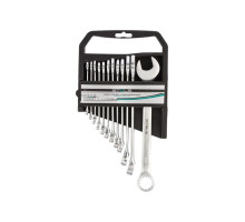 Набор комбинированных ключей STELS 6-22 мм, 12 шт., CrV, матовый хром 15421