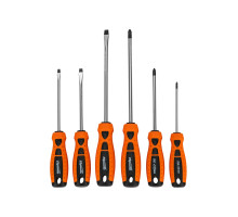 Набор отверток, CrV, двухкомпонентные рукоятки, 6шт SPARTA Point 11782