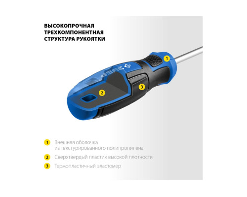 Набор отверток ЗУБР Профессионал-18 в держателе, 18 шт. 25242