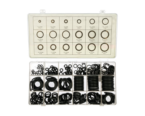 Набор резиновых уплотнительных прокладок СИБРТЕХ D3 - 23 мм 279 предметов 47598