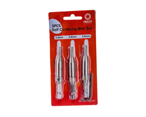 Набор самоцентрирующихся сверл (3 шт; 2.4/2.8/3.0 мм) PROCUT SC105.100107