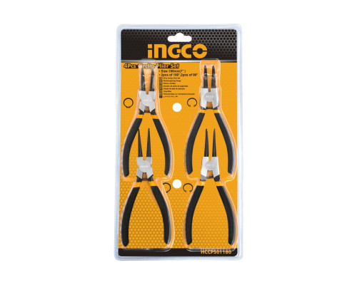 Набор съемников стопорных колец INGCO 180 мм, 4 предмета HCCPS01180