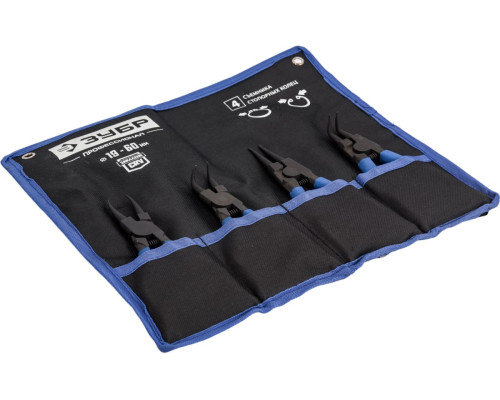 Набор съемников стопорных колец ЗУБР 4 шт, 180 мм 22821-H4