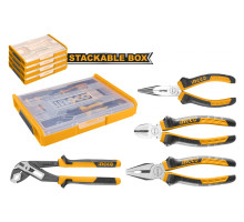 Набор шарнирно-губцевого инструмента INGCO 4 предмета HKTV01P041