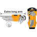 Набор шестигранников INGCO TORX Т10-Т50 мм Extra Long INDUSTRIAL HHK13092