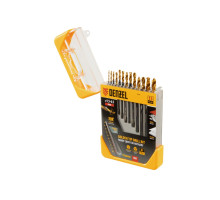 Набор сверл по металлу Golden Tip 1.5-6.5 мм, HSS-Tin, 13 шт Denzel 72318