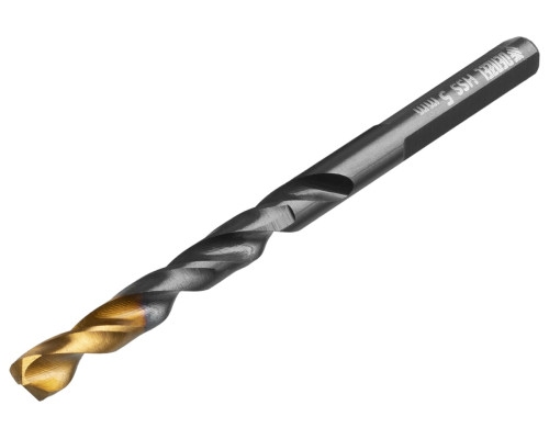 Набор сверл по металлу Golden Tip 1.5-6.5 мм, HSS-Tin, 13 шт Denzel 72318