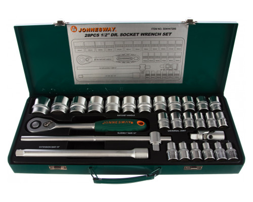 Набор торцевых головок 1/2"DR 8-34 мм Jonnesway S04H4728S Набор торцевых головок 1/2"DR 8-34 мм Jonnesway S04H4728S