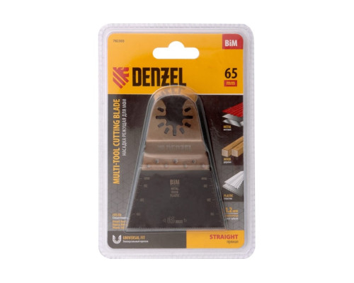Насадка режущая прямая BiM по металлу и дереву 65x1.2 мм мелкий зуб для МФИ Denzel 782303