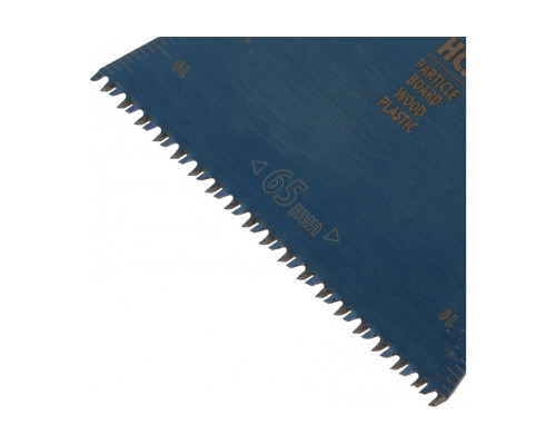 Насадка режущая прямая HCS по дереву, ламинату 65х1.8 мм, крупный зуб для МФИ Denzel 782313