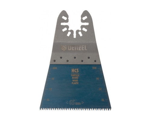 Насадка режущая прямая HCS по дереву, ламинату 65х1.8 мм, крупный зуб для МФИ Denzel 782313