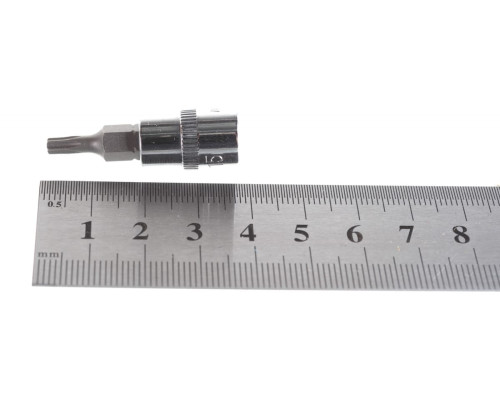 Насадка торцевая 1/4"DR с вставкой-битой T15 Ombra 114315