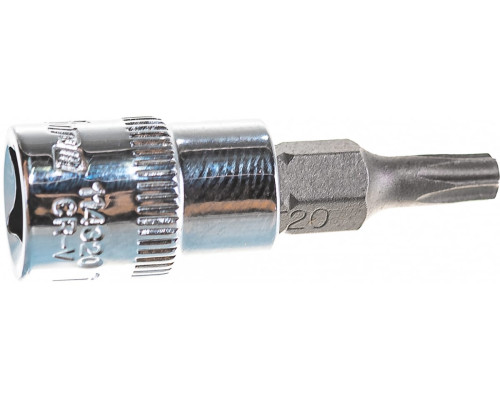 Насадка торцевая 1/4"DR с вставкой-битой T20 Ombra 114320