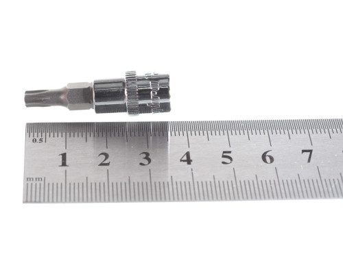 Насадка торцевая 1/4"DR с вставкой-битой T25 Ombra 114325