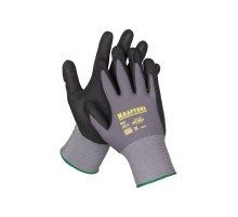 Нейлоновые перчатки KRAFTOOL Expert, р. XL, вспененное нитриловое покрытие 11285-XL