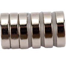 Неодимовый магнит, 6 шт. КОБАЛЬТ диск 12х3 мм, блистер 918-115