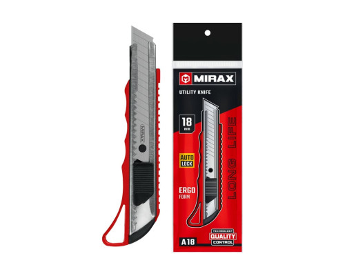 Нож MIRAX с автостопом, сегментированные лезвия 18 мм 09127
