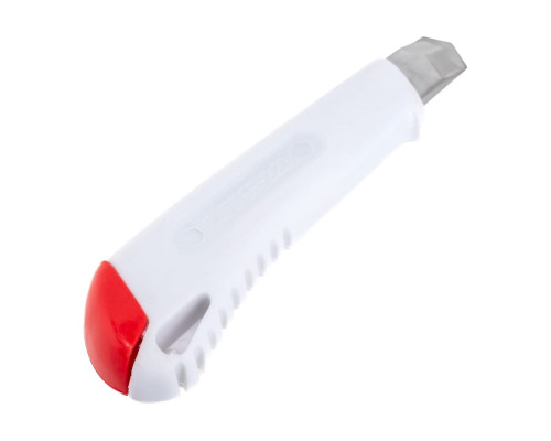 Нож со сменным лезвием Монтажник 1+2 лезв, 18мм, ABS пластик, винтовой фиксатор 600503