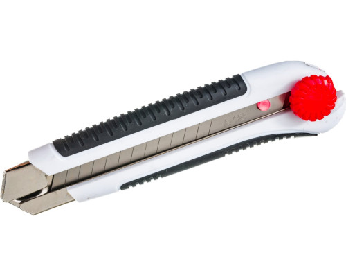 Нож со сменным лезвием Монтажник 25мм, обрезиненный, ABS+TPR 600508