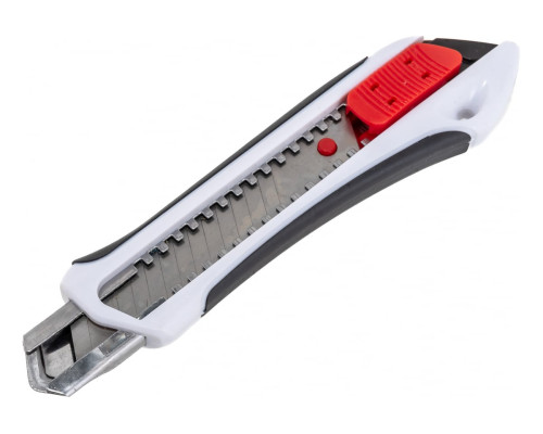 Нож со сменными лезвиями Монтажник обрезиненный, 18мм 600504