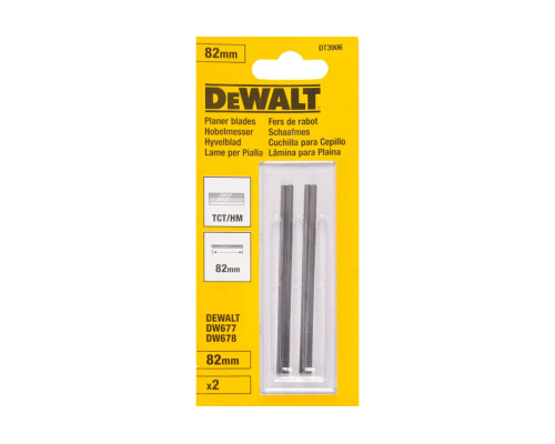 Ножи твердосплавные 2 шт. для электрорубанков (82 мм) DEWALT 3906