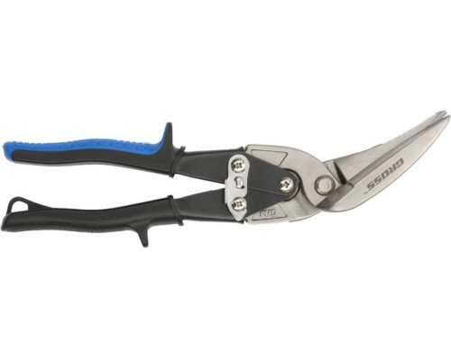 Ножницы по металлу 270 мм, прямой и правый проходной рез, сталь СrMo, двухкомпонентные рукоятки GROSS PIRANHA 78333
