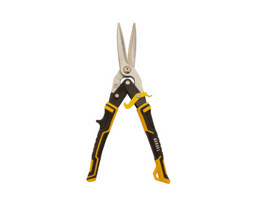 Ножницы по металлу Denzel 315мм, прямой проходной рез, сталь-CrMo, трехкомп.рук-ки 78373