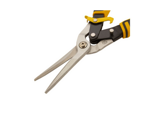 Ножницы по металлу Denzel 315мм, прямой проходной рез, сталь-CrMo, трехкомп.рук-ки 78373