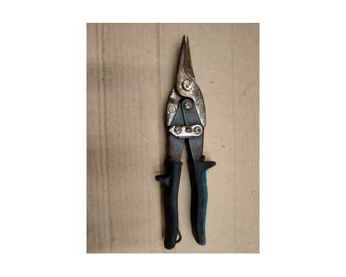 Ножницы по металлу GROSS PIRANHA 250 мм, прямой рез, сталь-CrMo, двухкомпонентные рукоятки 78325