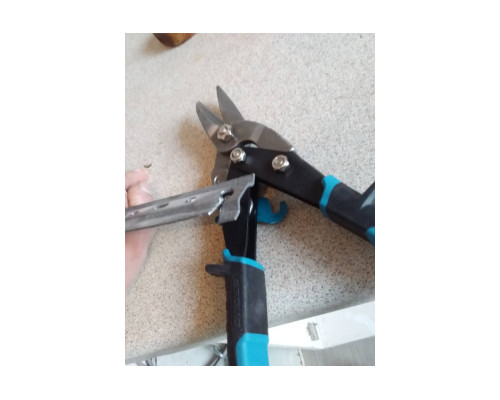 Ножницы по металлу GROSS PIRANHA 250 мм, прямой рез, сталь-CrMo, двухкомпонентные рукоятки 78325