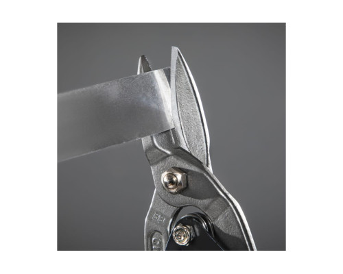 Ножницы по металлу GROSS PIRANHA 250 мм, прямой рез, сталь-CrMo, двухкомпонентные рукоятки 78325