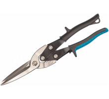 Ножницы по металлу GROSS PIRANHA 270 мм, прямой проходной рез, сталь - СrMo, двухкомп. рук-к 78329