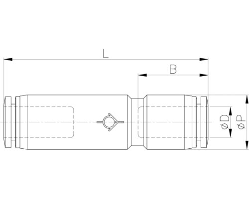 Обратный клапан 10 мм CDC Pneumatics CVPU 10 Обратный клапан 10 мм CDC Pneumatics CVPU 10