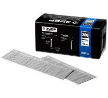 Особотвердые гвозди для нейлера ЗУБР Профессионал тип 300, 45 мм, 5000 шт. 31830-45