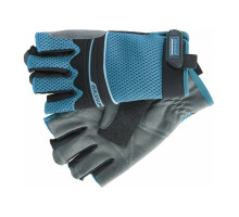 Перчатки комбинированные облегченные с открытыми пальцами (XL) GROSS 90317