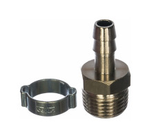 Переходник 1/2"М - елочка (10 мм; обжимное кольцо 15Х18 мм) FUBAG 180264