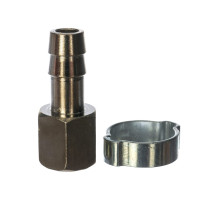 Переходник 1/4"F - елочка (10 мм; обжимное кольцо 15Х18 мм) FUBAG 180252