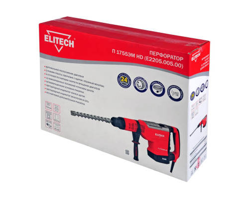 Перфоратор Elitech П 1755ЭМ HD E2205.005.00 201379 Перфоратор Elitech П 1755ЭМ HD E2205.005.00 201379