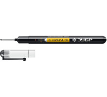 Перманентный маркер для отверстий ЗУБР Колибри 0,7-1 мм, черный 06328-2