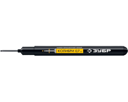Перманентный маркер для отверстий ЗУБР Колибри 0,7-1 мм, черный 06328-2