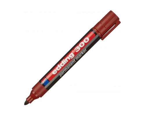 Перманентный маркер Edding E-300/7 коричневый, 1.5-3 мм, круглый наконечник 72634