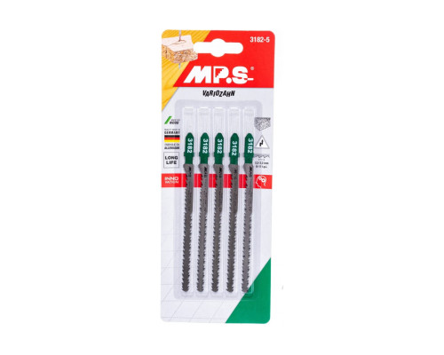 Пилки (115х95х2.2-3.2 мм; 5 шт.) по дереву, ДСП, фанере MPS 3182