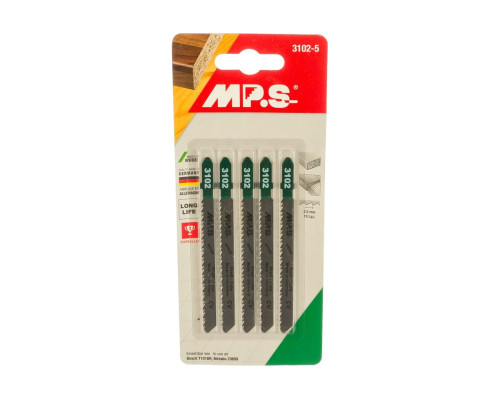 Пилки T101BR (100х75х2.5 мм; 5 шт.) по дереву и ДСП MPS 3102