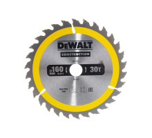 Пильный диск CONSTRUCT 160х20 мм, 30Т, ATB +10град DEWALT DT1932